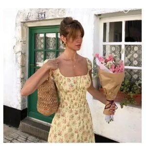 With Jean Yellow Sundress